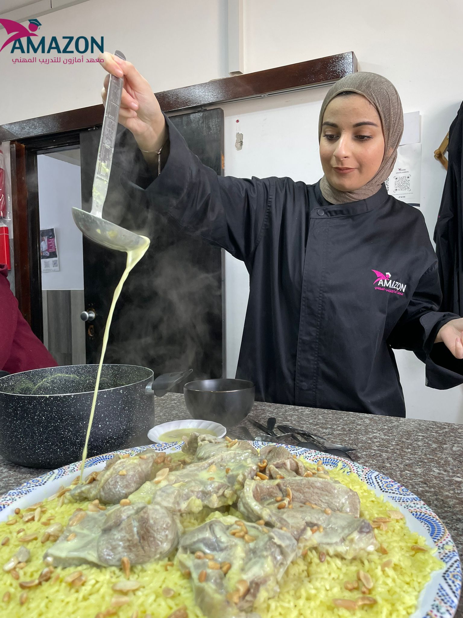  طلاب تخصص الشيف يتألقون في مساق المطبخ الشرقي بمعهد امازون للتدريب المهني